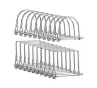 40 PCS Shaft Locking Pin 1/4" X 3" Zinc-Plated Heavy Duty Safety Pins for Trailer Coupler & Jack Wheel