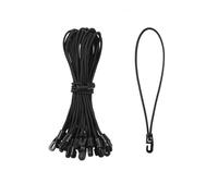 40 Pcs Short Bungee Cords with Hooks Heavy Duty Bungee Straps with Hooks, 15 cm UV - Resistant Black Bungees Elastic Straps with Hook for Securing Luggage Tarps Furniture Garden Bin Lid Cover