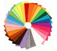40 PCS Soft Coloured Felt Fabric Sheets, 30 x 20 cm A4 Size Assorted Colours Textile Fuzzy Fabrics, DIY Craftwork Sewing Patchwork Felt for Art & Craft Projects