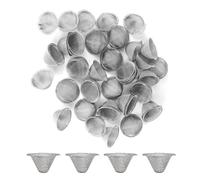 40 Pcs Stainless Steel Pipe Screens Filter,Adjustable Size Metal Wire Mesh Filter Reusable Tube Ball Screen,Bowl Mesh Gauzes Reusable Mesh Bowl Screens for Pipe and Vaporizer