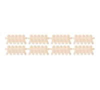 40 Pcs Unfinished Wooden Gingerbread Man Cutouts