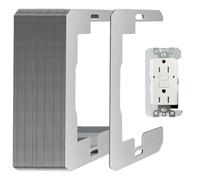 40 Pcs Wall Plate Spacer, Metal Single Gang Flush Fit Device Leveling Plates- Receptacle Spacers Shims Leveler for Wall Outlet Repair and Loose Electrical Outlet Switch Fix