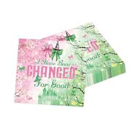 40 Pcs Wicked Witch Theme Paper Napkins, 2 Ply Paper Napkins Patterned 6.5 X 6.5 in, Disposable Serviettes for Banquet, Birthday, Picnic, Wedding Anniversary Decoration
