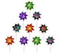 40 Pcs Windmills Spinners Bird Scarers for Gardens Pigeon,Reflective Bird Deterrent Products Repellent Devices,Foil Rainbow Windmills for Children Boys Girls Party Pinwheels Party Favor Pinwheel