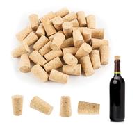 40 Pcs Wine Corks Bottle Stoppe Corks for Craft Natural Tapered Wood Cork Plugs Wine Stoppers for Wine Tapered Cork Plugs Bottles Leakproof Replacement for Wine, Beer, Liquor Bottles 22x35x18mm