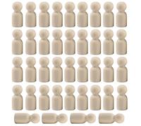 40 Pcs Wooden Peg Dolls,Puppet Doll People Painted Pegs,35 Mm Unfinished Natural Wood Male Plain Blank Bodies Angel Peoples Dolly Funny Figures Handicrafts,Peop for Kids Art And Creative Diy Craft