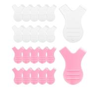 40 Pcs Y Lash Lift Tool, Silicone Y Shape Eyelash Comb, Grafting Eyelash Lift Brush for Lash Grafting and Extension, Makeup Tool(COLOR:Clear, pink)