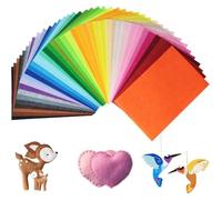 40-Piece A4 Felt Fabric Sheets, 40 Assorted Colours Non-Woven Textile for DIY Crafts, Sewing & Christmas Ornaments (1)