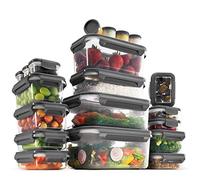 40-Piece Airtight Food Containers With Lids - Superior BPA-Free Food Storage Containers Set - 100% Leak Proof Takeaway Containers, Reusable Meal Prep Lunch Boxes - Dishwasher, Microwave & Freezer Safe