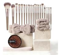 40-Piece Complete Makeup Tool Set, Professional Makeup Brush Set for Women, Premium Beauty Tools, Premium Synthetic Foundation Powder Blending Face & Eyes Makeup Brush Set (A)