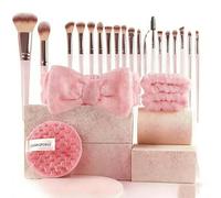 40-Piece Complete Makeup Tool Set, Professional Makeup Brush Set for Women, Premium Beauty Tools, Premium Synthetic Foundation Powder Blending Face & Eyes Makeup Brush Set (B)