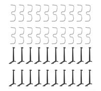 40-Piece Fruit Tree Branch Spreader Kit with 20 Black Branch Pressers and 20 M-Type Branch Pullers for Pear Peach Plum Trees