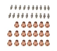 40-Piece Plasma Cutter Consumables Kit: .0mm & .1mm Nozzles + Electrodes (Ref 52582, 51313P1.0, 51313P1.) for IPT-60, PT60, PT40 &