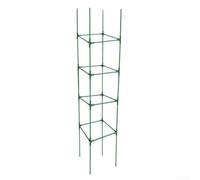 40-Piece Plastic Tomato Cage Kit/Sturdy Green Climbing Plant Trellis for Tomatoes/Beans/Peppers/Easy Assembly Garden Support Tower for Vertical Growing in Courtyard(D)