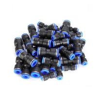 40-Piece Pneumatic Connector Set Push-to-Connect for 6-12 mm Hose - Air Flow Control Valve Straight for Industrial Car
