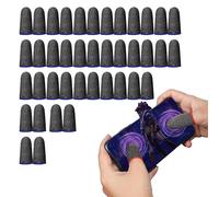 40 Piece Set Of Carbon Fiber Finger Cots, Suitable For Most Gaming, Sweat Proof, And Ultra Sensitive Touch Screen Gloves, Silky Operation, Compatible With All Mobile Phone Screens (Multi-Color)