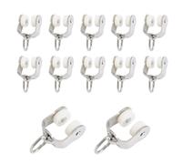 40-piece Stainless Steel Double-wheel Curtain Track Rollers, Silent Roller | The rollers are wear-resistant and run smoothly without jamming.(20 pieces)