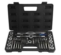 40-Piece Tap and Die Set M3-M12 Screw Nut Tool with Wrenches & Thread Gauge - Complete Hand Tools Kit for Thread Repair