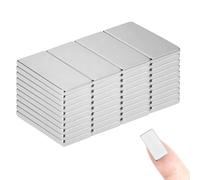 40 Pieces 20x10x2 mm Strong Magnet for Crafts, Fridge Neodymium Magnets Disc, Heavy Duty Magnets Strong for Muti-Use, Square Rare Earth Magnet Small Whiteboards, Notice Board, DIY, Office, Notes