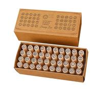 40 Pieces Alphabet Stamps Decorative Stamper for Journaling Scrapbooking DIY Craft Style A