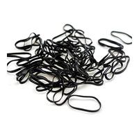 40 Pieces Black Elastic Hair Bands for Ponytail Holder Clever Design