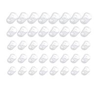 40 Pieces Guitar Fingertip Protectors Silicone Finger Guards Anti-Slip Finger Protection Covers Caps for Stringed Instruments Guitar Mandolin Bass Counting Sewing, 5 Sizes, Clear