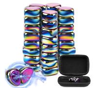 40 Pieces Hematite Magnets, Irregular Stones Fridge Magnets for Home Kitchen Magnetic Chess Set (Colour)