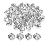 40 Pieces Jingle Bells, 25mm Craft Bells Musical Jingle Sleigh Bells for Festival Christmas Decorations DIY Jewelry Craft Making Silver