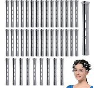 40 Pieces Perming Rods, 8.2 x 1.5 cm Perm Rollers Set for Long Short Hair | Perm Rollers, Cold Wave Rods, Diy Curling Tools for Natural Hairstyles for Home or Salon Styling
