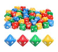 40 Pieces Polyhedral Dice 10 Faces, Colorful Dice Faces for DND Rpg Game and Math with Velvet Bags