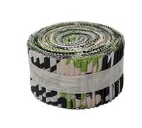 40 Pieces Precut 2.5" x 44" (6.3cm x 111.7cm) Quilting Fabric Strips,Fabric Jelly Rolls,Patchwork Fabric Sets with Different Patterns