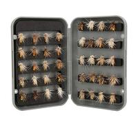 40 Pieces Tenkara Kebari Flies for Fly Fishing - Dry Flies for River, Mountain Stream and Trout