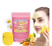 40 Pieces Turmeric & Kojic Acid Cleansing Pads, Kojic Acid Cleansing Pads, Pads for Dull Skin, Exfoliation, Unclog Pores, Helps Balance Skin Oil and Water