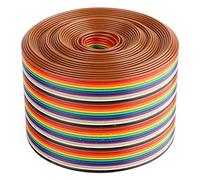 40-Pin Flat Ribbon Cable 1.27mm Pitch Rainbow Multi-Color 5.08cm Width