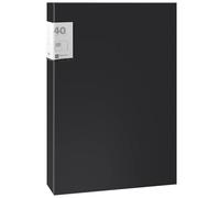 40 Pocket A3 Art Folder, A3 Display Book Folder, Arts Presentation Portfolio Folders with Clear Plastic Sleeves for Art Portfolio Folde for Artwork Po-Ster Protector (Black)