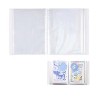 40 Pockets 4 x 6 Inches Small Photo Album Pictures Storage Book Art Presentation Folder with Translucent Frosted Cover for Postcards Stickers