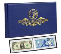 40 Pockets Banknote Collecting Album 20 Sheets Clear Currency Bill Holder