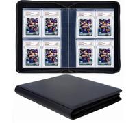 40 Pockets Graded Card Binder, Toploading PSA Slab Holder Album, PU Leather Graded Card Storage Binder, Premium 4 Pocket PSA Card Binder Album