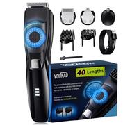 40 Precisions Electric Beard Trimmer for Men, Mens Grooming Trimmer for Beard, Mustache, Face and Ear Hair, Multi-Series Clipper, Waterproof, USB C Charging, Soft Pouch - Upgraded Version