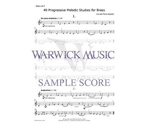 40 Progressive Melodic Studies for Brass.