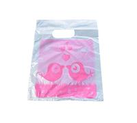 40+ Quality Small Fashion Plastic Carrier Bags for Shops, Markets, Party Gift loot Bags 12cmx12cm by Fat-catz-copy-catz (12cm Birds in Love #23)