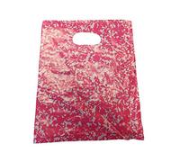 40+ Quality Small Fashion Plastic Carrier Bags for Shops, Markets, Party Gift loot Bags 12cmx12cm by Fat-catz-copy-catz (12cm Pink Design #5)