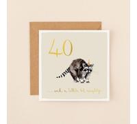 40 Raccoon Birthday Greeting Card