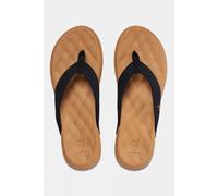 40 Reef Womens Cushion Harmony Flip Flops Black Size 6.5