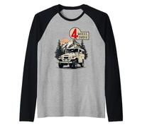 40 Series Cruiser Mountain Offroad 4 Wheel Drive 4wd FJ Raglan Baseball Tee