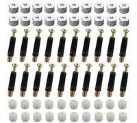 40 Sets (120 Pcs) Furniture Hardware Connector Screws Set,Cam Lock Fittings