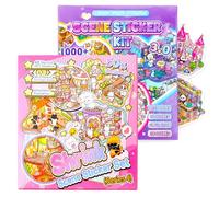 40 Sets 3D Sticker Scene Book, Creative Micro Landscape Sticker Book with 80 Pet Stickers, Stress Relief DIY Stickers Therapy Kit, Reusable Sticker Book Gift for Adults, Students and DIY Lovers