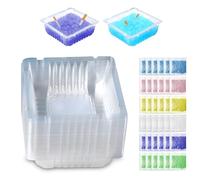 40 sets Disposable Ashtrays with Ash Absorbing Balm, VEINARDYL Portative Smokeless Ashtrays Holder Outdoor with Ash Tray Sand Deodorant for Lazy People Quickly Extinguish Cigarette