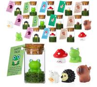 40 Sets Emotional Positive Resin Animals Support Gift Bulk with Inspirational Card Thank You Gifts for Student Teacher Employee Coworker Staff Team Appreciation Classroom Friend Family Rewards Gifts