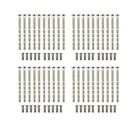 40 Sets M4 *60MM Bolt Connecting Screws and Sleeve Male to Female for Door Handle Knobs Escutcheons and Others
